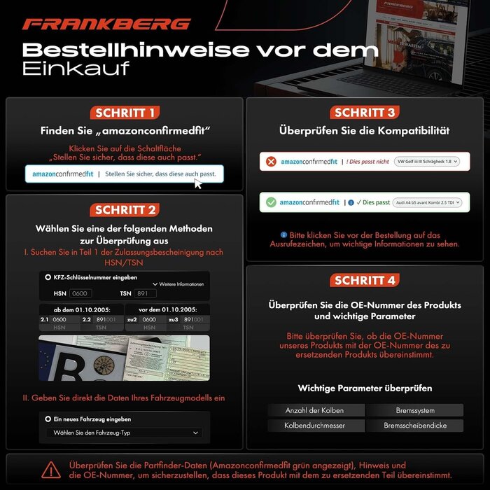 Frankberg Bremssattel Hinterachse rechts für Peugeot 405 - Outlet bis zu 61% reduziert
