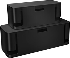 Kabelmanagementboxen 2er-Set Schwarz - Bis zu 55% Rabatt