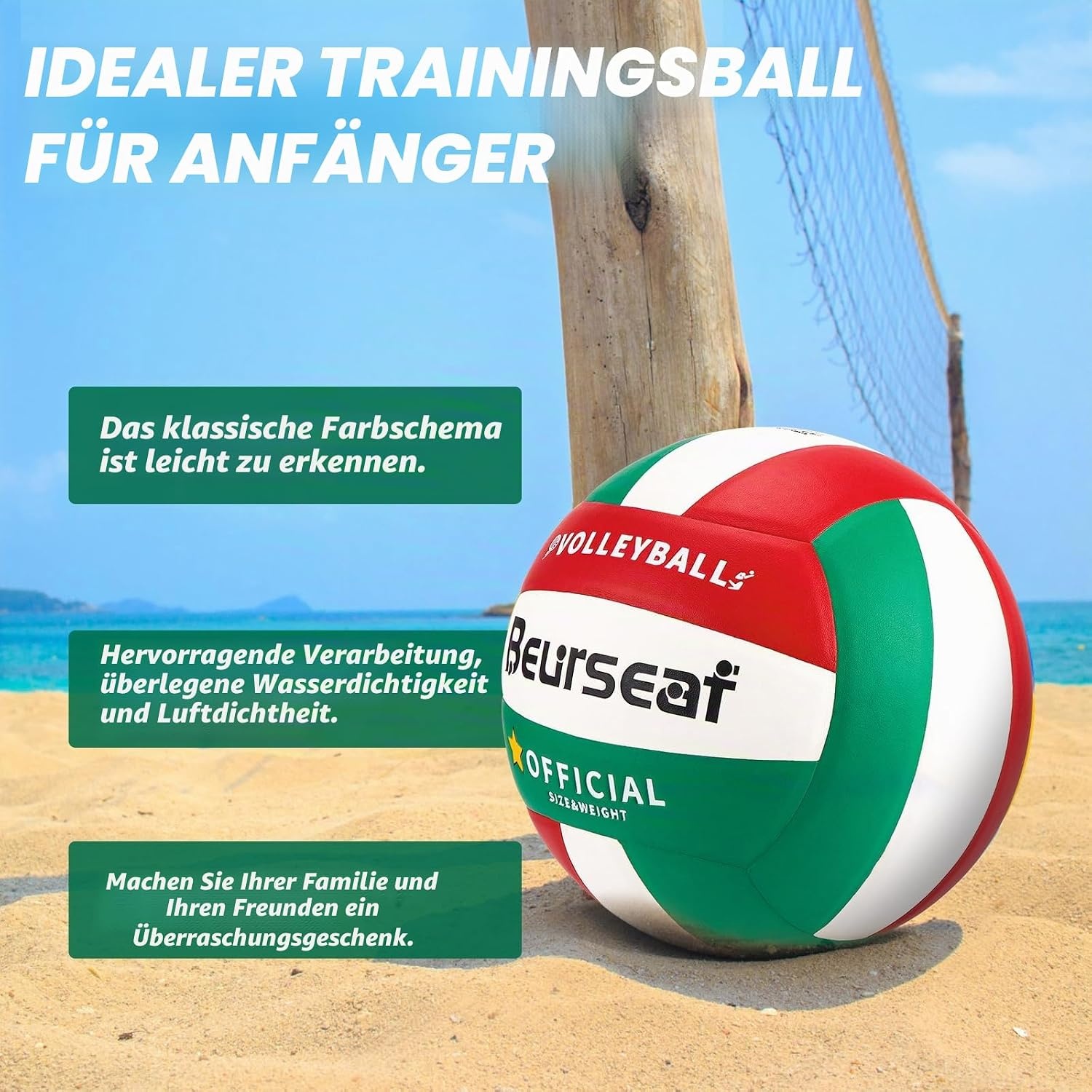 Volleyball Soft Touch Größe 5 - Robust & Anfängerfreundlich - bis zu 58% Rabatt