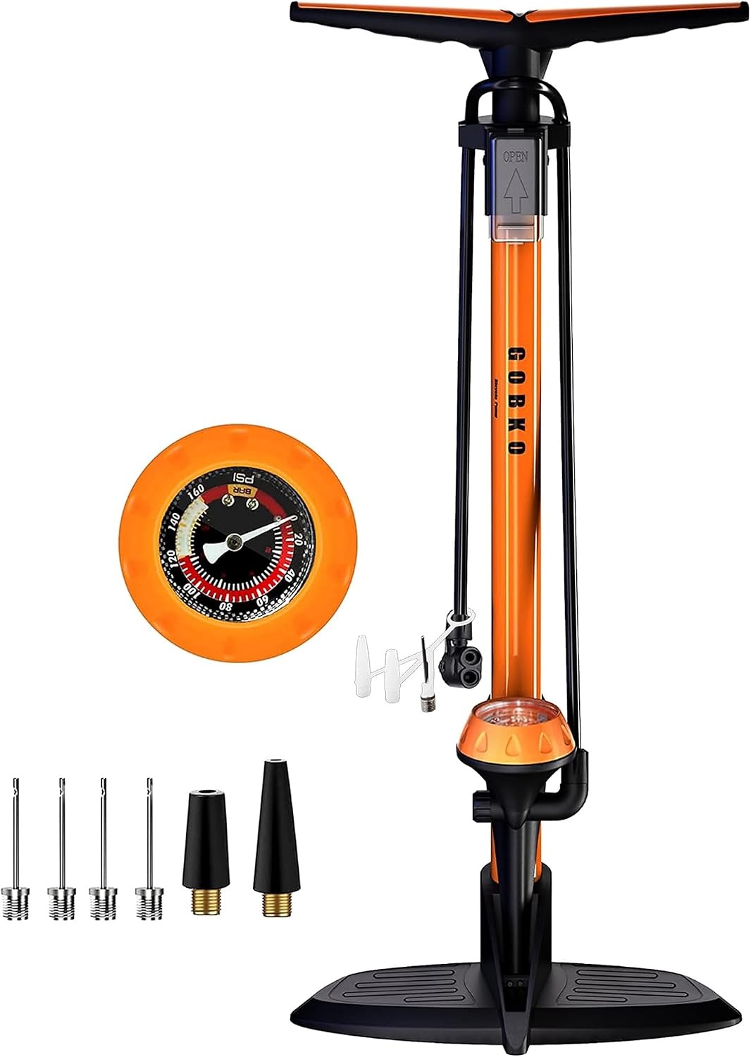 Robuste Stand-Fahrradpumpe bis zu 11 Bar - Jetzt bis zu 59% sparen!