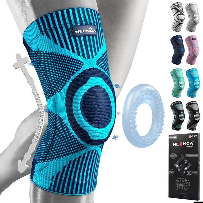 Neenca Kniebandage mit Patella-Gel-Pads - Stabilisierend - Jetzt bis zu 53% sparen