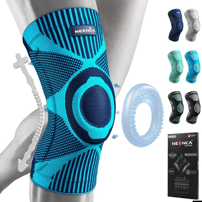 Neenca Kniebandage mit Patella-Gel-Pads - Stabilisierend - Jetzt bis zu 53% sparen