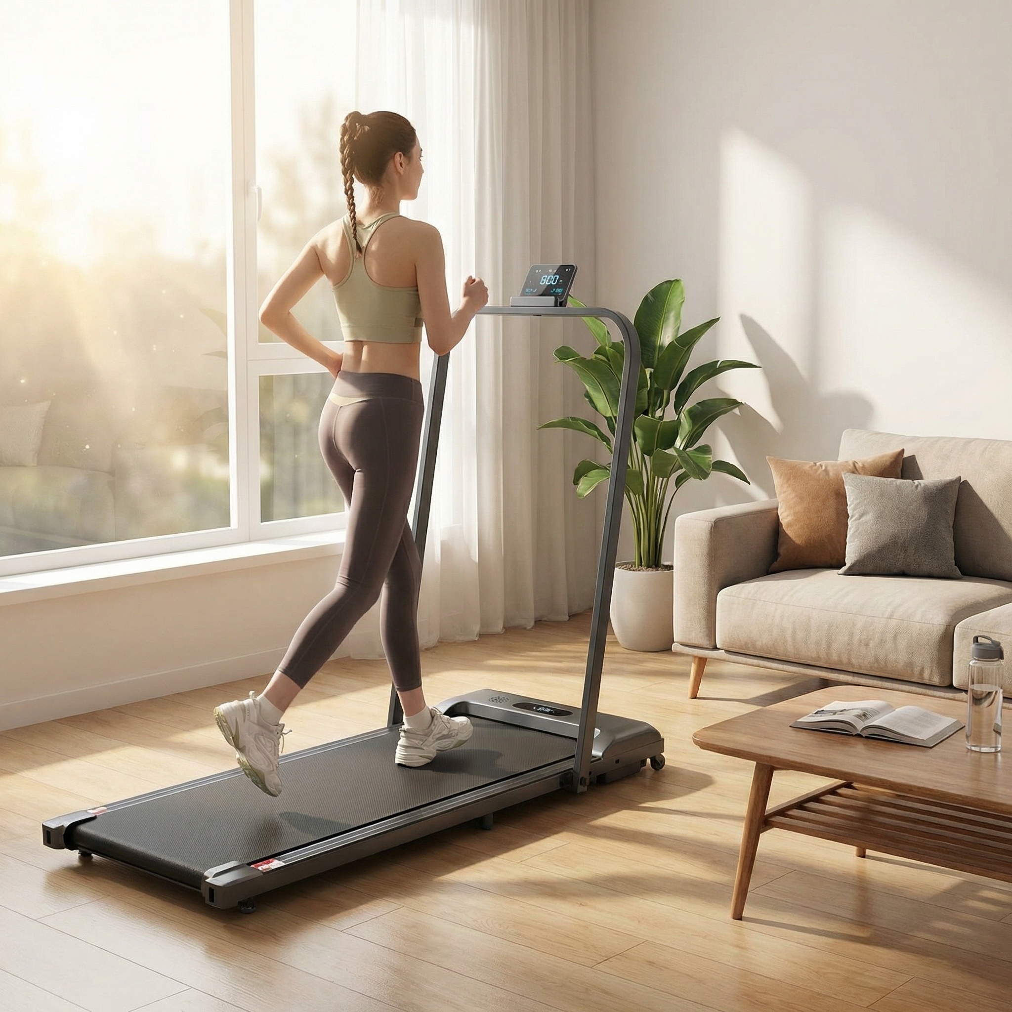 Klappbares Walking Pad Laufband 1-10 km/h - bis zu 10% Rabatt im Outlet