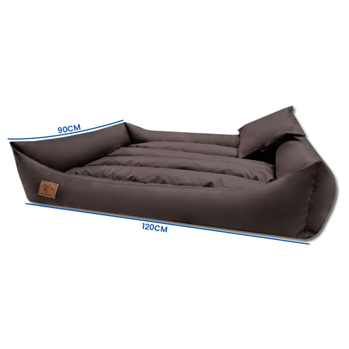 Viking Choice XXL Hundebett 120x90 cm Braun - Wasserfest & Waschbar - bis zu 24% Rabatt