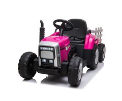 Viking Choice Elektrischer Kindertraktor mit Anhänger - Rosa - bis zu 36% Rabatt