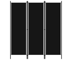 Vidaxl Stilvoller 3-Paneel Raumteiler, 150x180 cm, Schwarz - bis zu 38% Rabatt