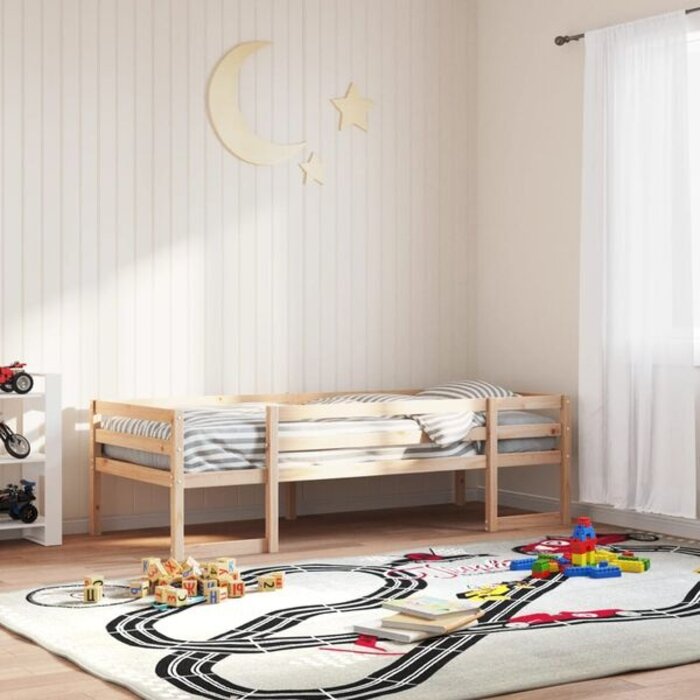 Vidaxl Massivholz Kinderbett 80x200 cm mit Rausfallschutz - Outlet bis zu 35% Rabatt