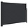 Seitenmarkise 140x600 cm Schwarz - Sichtschutz ausziehbar - bis zu 34% sparen
