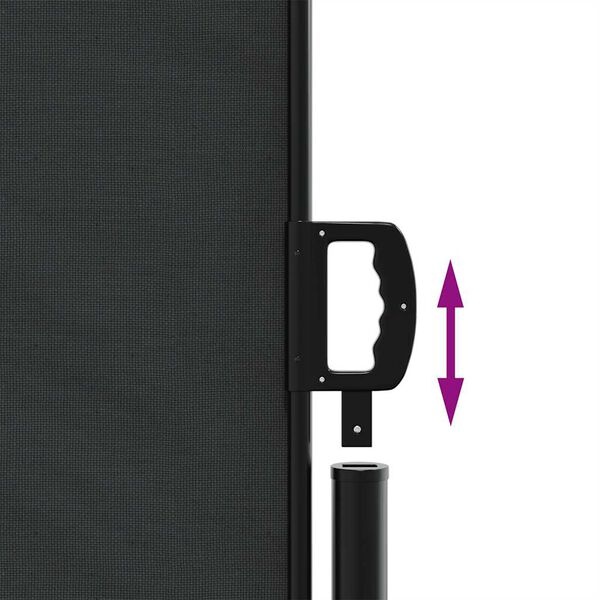 Vidaxl Seitenmarkise 140x600 cm Schwarz - Sichtschutz ausziehbar - bis zu 34% sparen