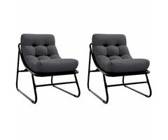Vidaxl Modernes Gartenmöbel-Set, 2-teilig, Metall, Schwarz - bis zu 41% sparen