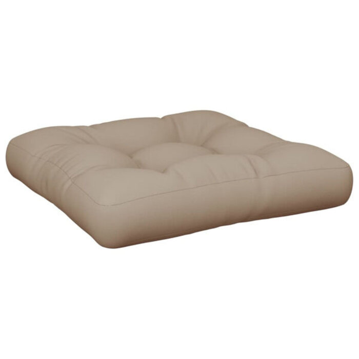 Vidaxl Palettenkissen-Set, 2-teilig, 50x50 cm, taupe - bis zu 33% reduziert