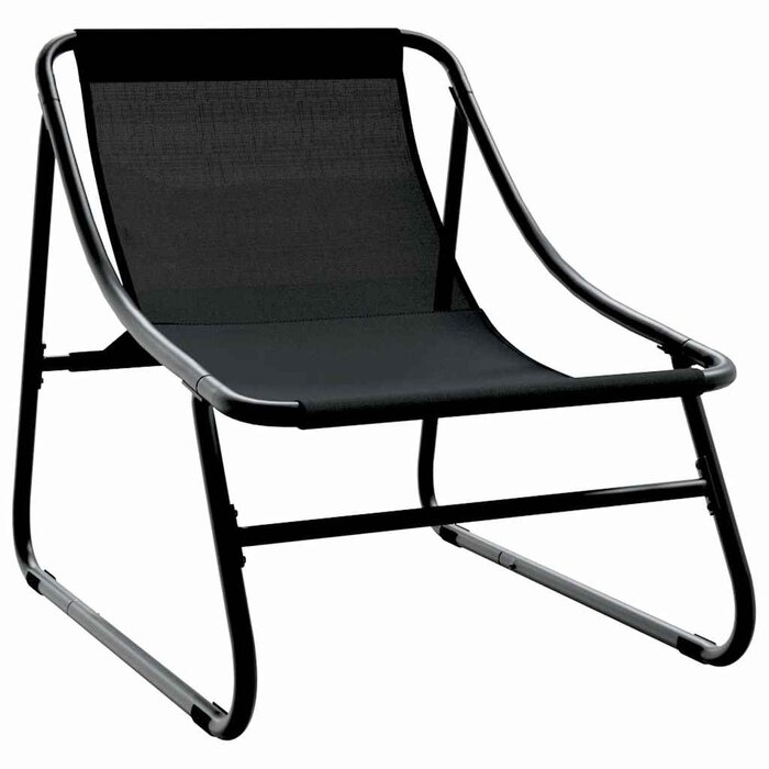 Vidaxl Modernes Gartenmöbel-Set aus Stahl - Schwarz - bis zu 35% Rabatt