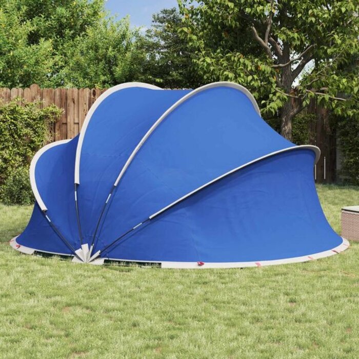 Vidaxl Poolkuppel 405 x 405 x 192 cm - Azurblau - Bis zu 35% Rabatt