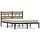 Stilvolles Bettgestell 140x200cm, Metall & Holzoptik - jetzt bis zu 35% sparen