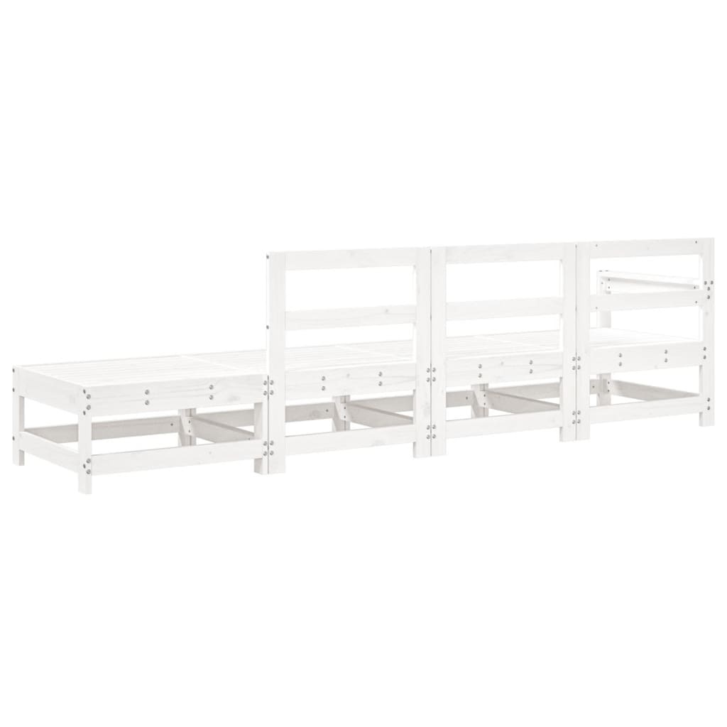 Vidaxl 4-tlg. Garten-Loungeset Kiefer Weiß - Outlet bis zu 35% reduziert