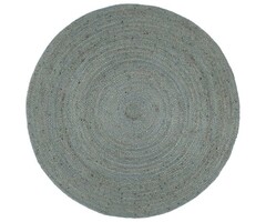 Vidaxl Runder Jute-Teppich 180 cm, Olivgrün - Handgeflochten - bis zu 41% Rabatt