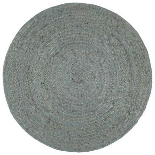 Vidaxl Runder Jute-Teppich 180cm, Olivgrün - Handgeflochten - bis zu 34% sparen