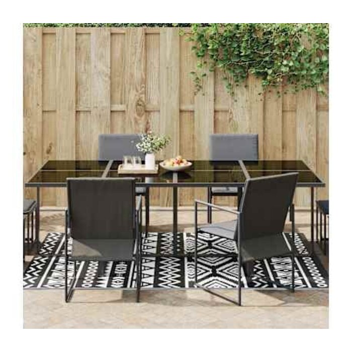 Vidaxl Outdoor-Teppich ARAKIL 160x230 cm, Schwarz - jetzt bis zu 32% günstiger