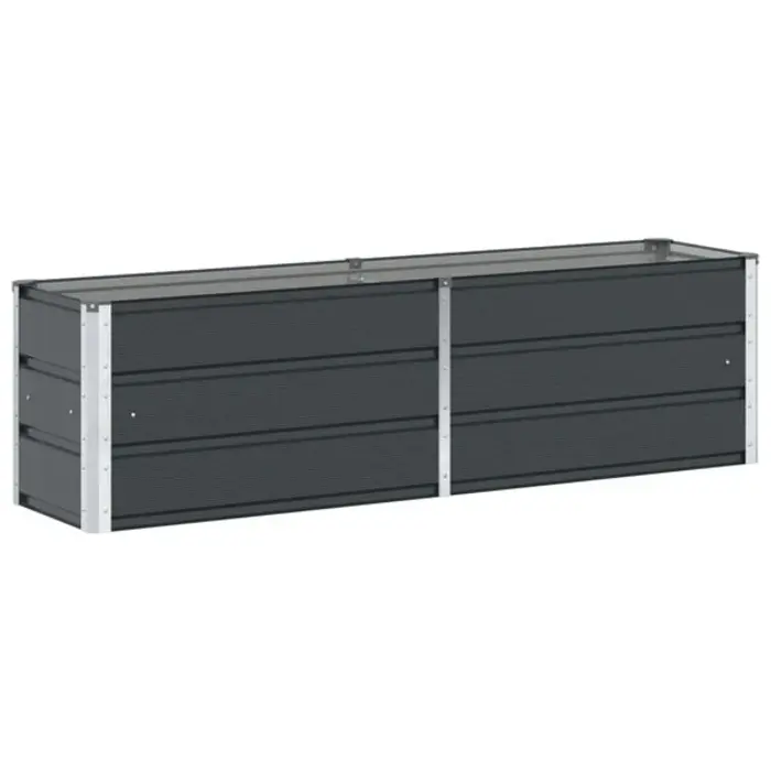 Vidaxl Design Pflanzkübel Stahl Anthrazit 160x40x45cm - bis zu 34% sparen