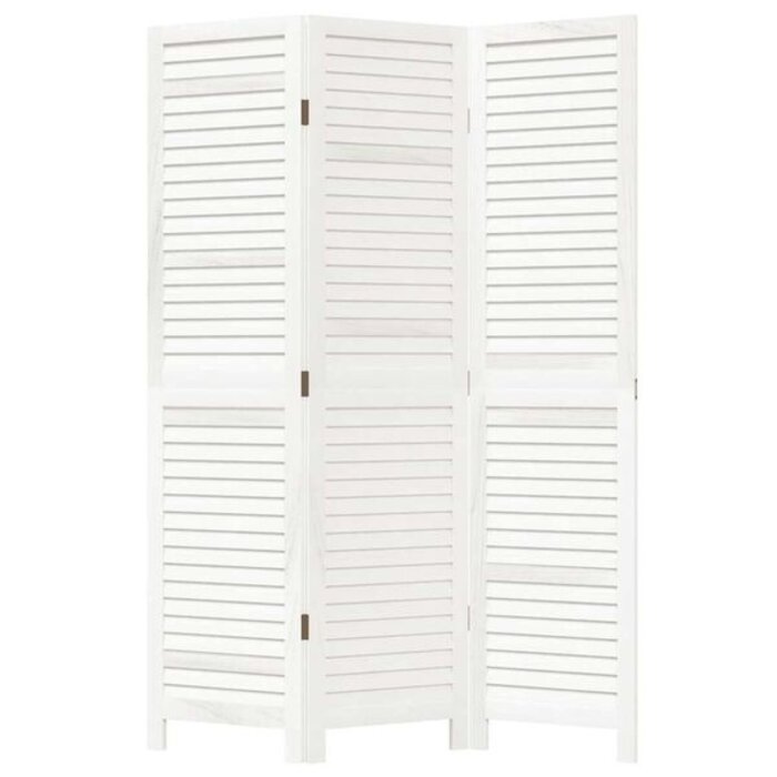 Vidaxl Spanische Wand aus Paulownia-Holz, 3-teilig, Weiß - bis zu 34% Rabatt
