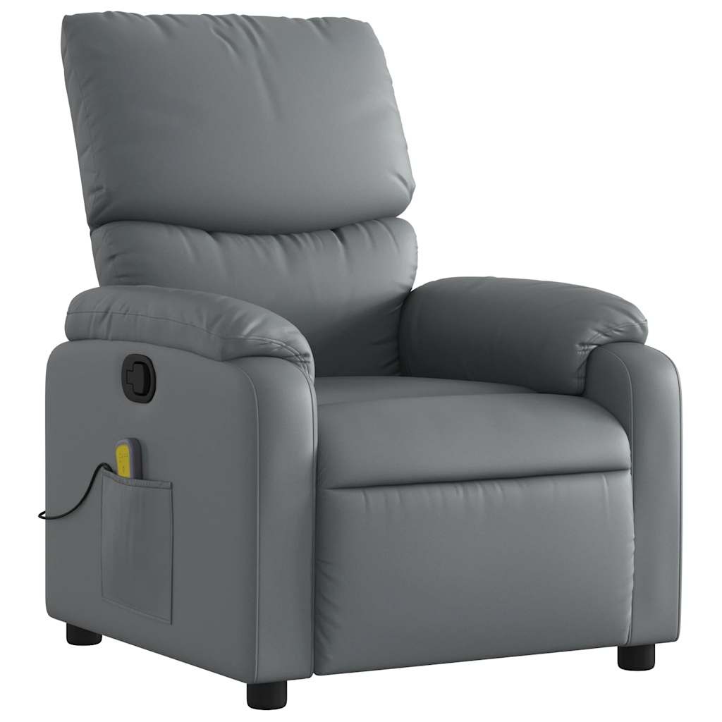 Vidaxl Eleganter Massagesessel in Grau - Verstellbar - bis zu 35 % Rabatt