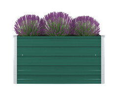Vidaxl Hochbeet 100x100x45 cm aus verzinktem Stahl, grün - bis zu 39% sparen