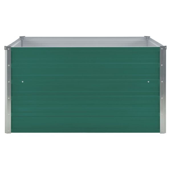 Vidaxl Hochbeet 100x100x45 cm aus verzinktem Stahl, grün - bis zu 33% reduziert