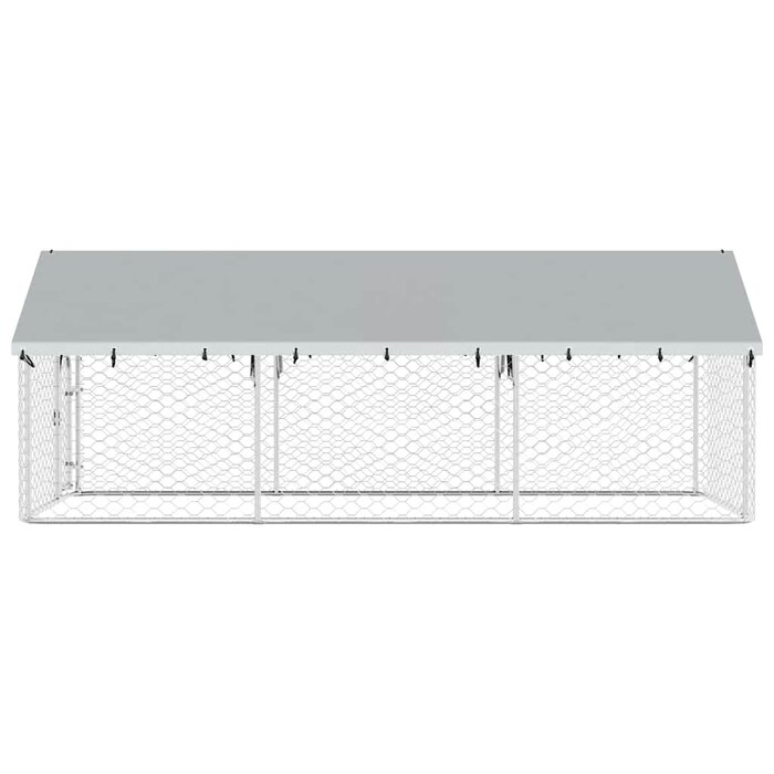 Vidaxl Großer Hundekennel mit Dach 400x200x150cm - Jetzt bis zu 35% Rabatt sichern