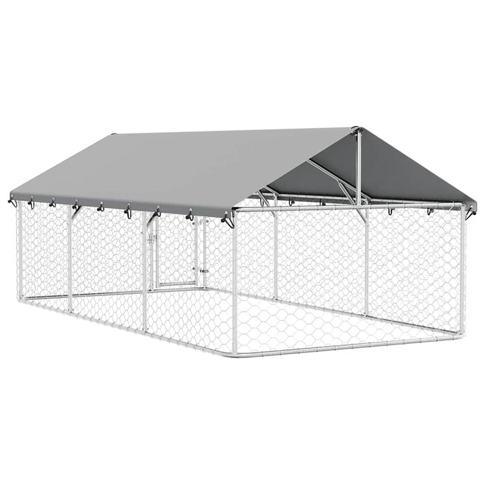 Vidaxl Großer Hundekennel mit Dach 400x200x150cm - Jetzt bis zu 35% Rabatt sichern