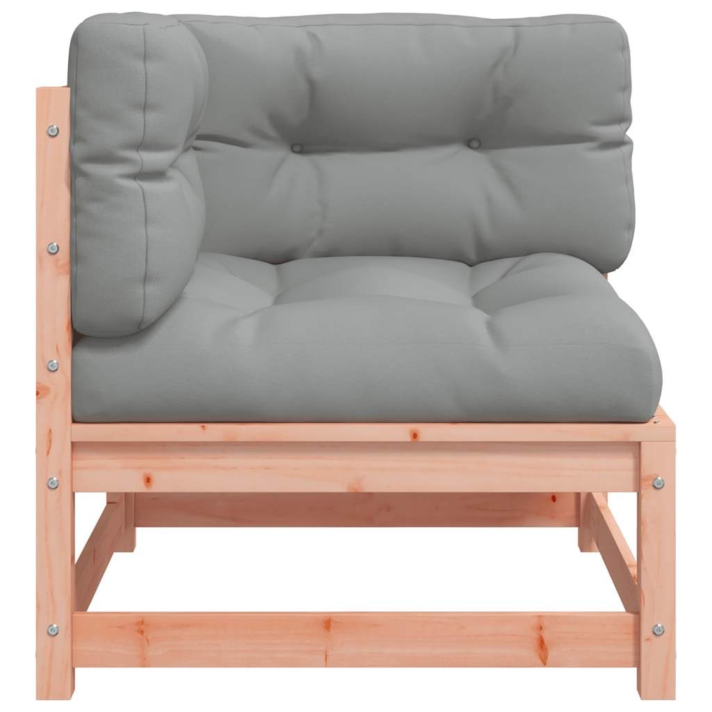Vidaxl Ecksofa aus massivem Douglasienholz - Gartenlounge mit Kissen - bis zu 34% Rabatt