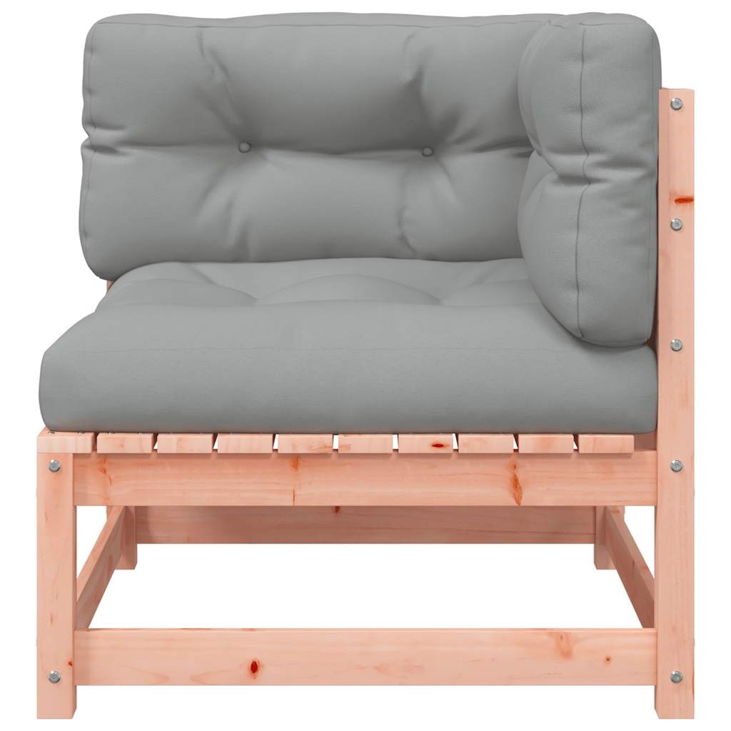 Vidaxl Ecksofa aus massivem Douglasienholz - Gartenlounge mit Kissen - bis zu 34% Rabatt