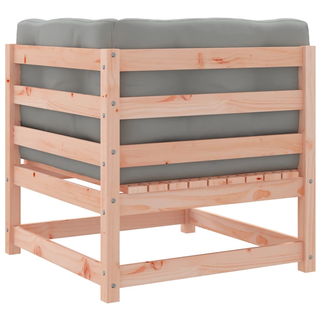 Vidaxl Ecksofa aus massivem Douglasienholz - Gartenlounge mit Kissen - bis zu 34% Rabatt