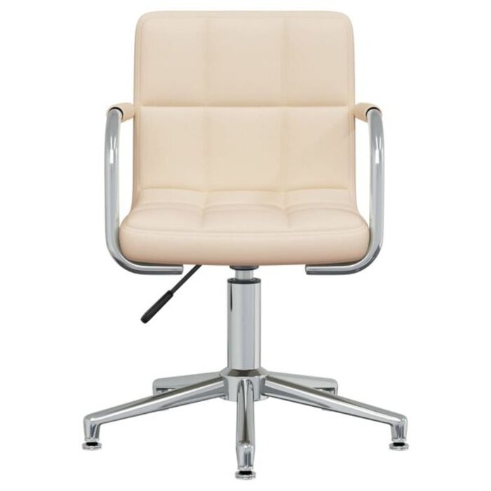 Vidaxl Drehbarer Esszimmerstuhl in Creme - Ergonomisch & höhenverstellbar bis zu 29% Rabatt