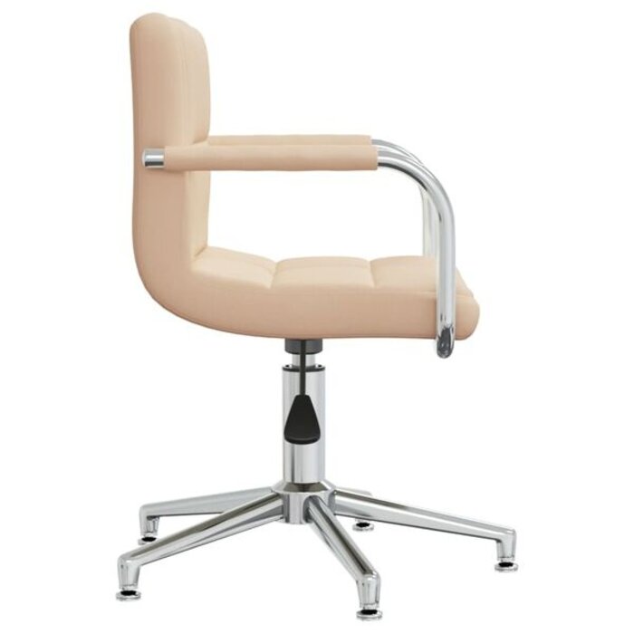 Vidaxl Drehbarer Esszimmerstuhl in Creme - Ergonomisch & höhenverstellbar bis zu 29% Rabatt