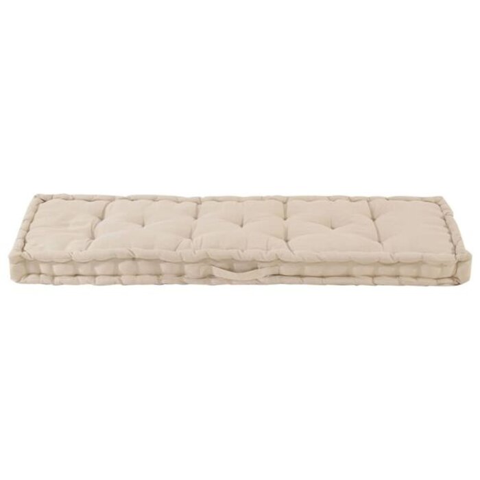Vidaxl Palettenkissen 120x40x7 cm Beige - jetzt bis zu 33% günstiger sichern