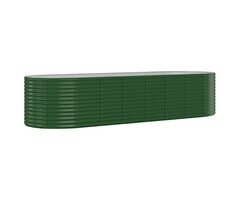 Vidaxl Großes Ovales Hochbeet 322x100x68 cm - Stahl Grün - bis zu 41% sparen