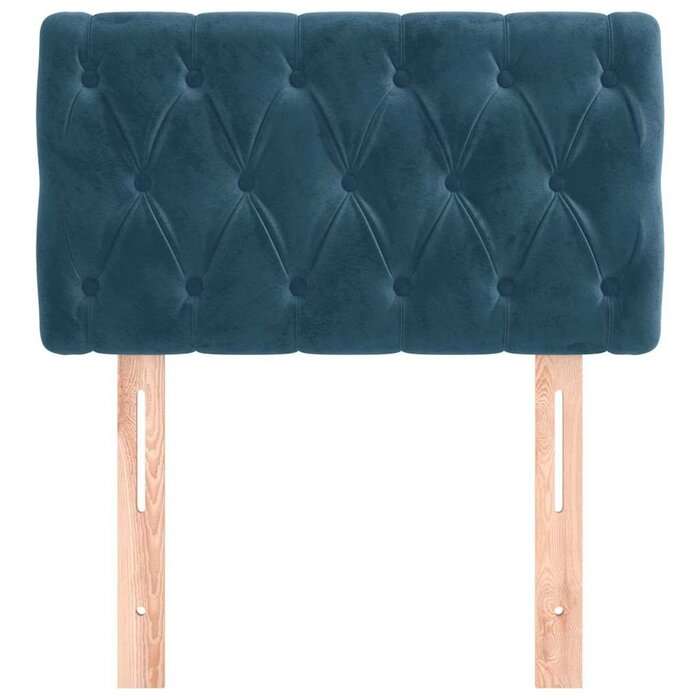 Vidaxl Samt-Bettkopfteil 80x78 cm in Dunkelblau - Bis zu 33% Rabatt