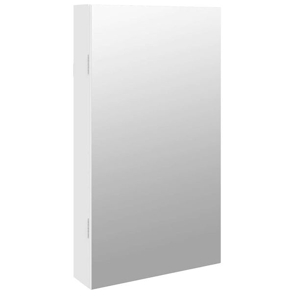 Vidaxl Schmuckschrank mit Spiegel & LED - Wandmontage - Weiß - bis zu 29% Rabatt
