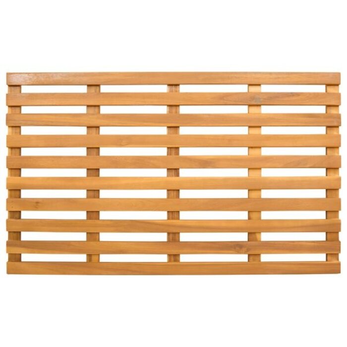 Vidaxl Badematte aus Akazienholz 80x48 cm - Natur - bis zu 33% Rabatt