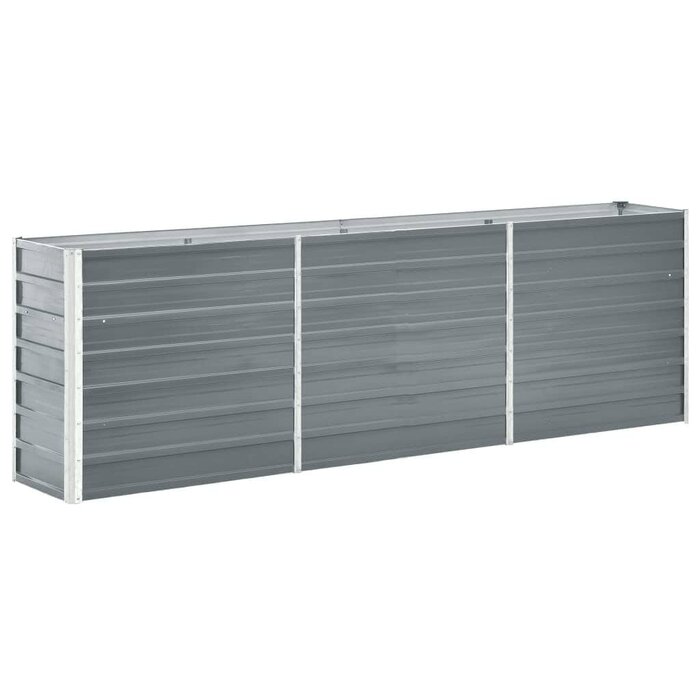 Vidaxl Großes Hochbeet 240x40x77 cm aus verzinktem Stahl - bis zu 33% Rabatt