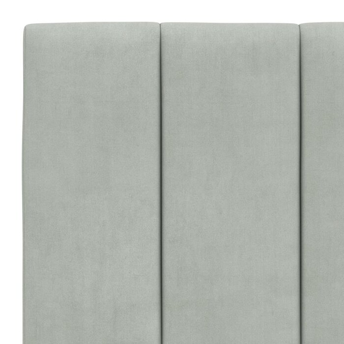 Vidaxl Samt-Kopfkissen für Betthaupt 180 cm, Hellgrau - jetzt bis zu 34% Rabatt