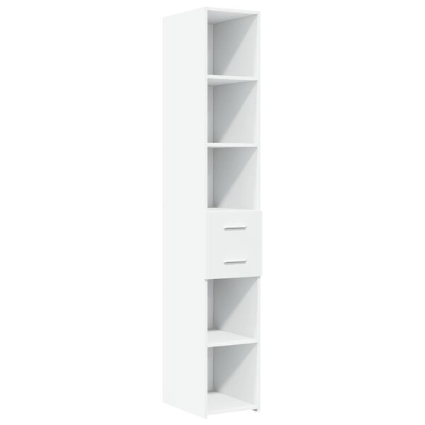 Vidaxl Schlanker Hochschrank Weiß 30x42,5x185cm - Jetzt bis zu 35% Rabatt sichern