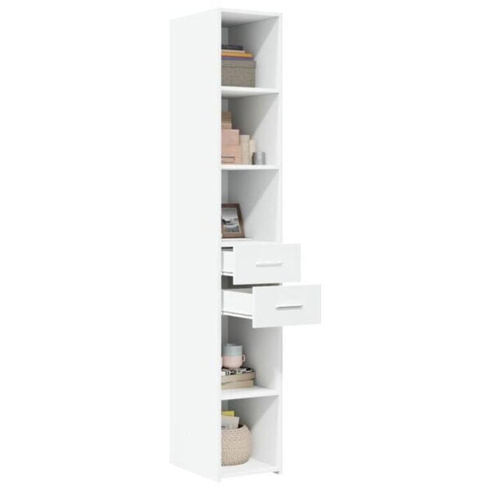 Vidaxl Schlanker Hochschrank Weiß 30x42,5x185cm - Jetzt bis zu 35% Rabatt sichern