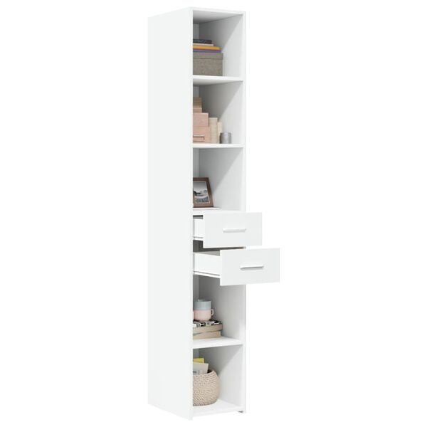 Vidaxl Schlanker Hochschrank Weiß 30x42,5x185cm - Jetzt bis zu 35% Rabatt sichern