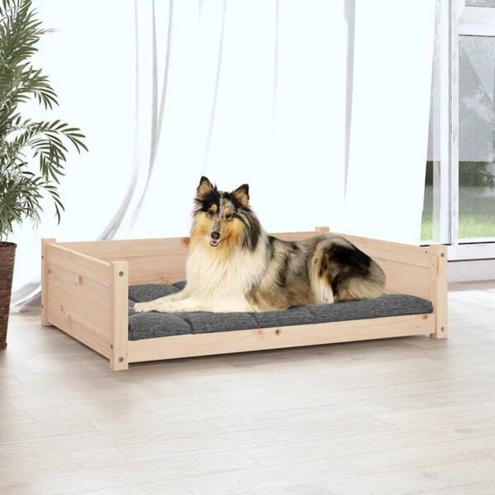 Vidaxl Hundebett aus Kiefernholz 95,5x65,5cm - Robust & Stilvoll - bis zu 34% Rabatt