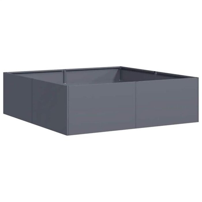 Vidaxl Anthrazit Pflanzbeet 100x100x30 cm - Hochwertiger Stahl - Bis zu 34% Rabatt