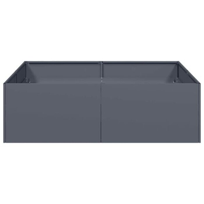 Vidaxl Anthrazit Pflanzbeet 100x100x30 cm - Hochwertiger Stahl - Bis zu 34% Rabatt