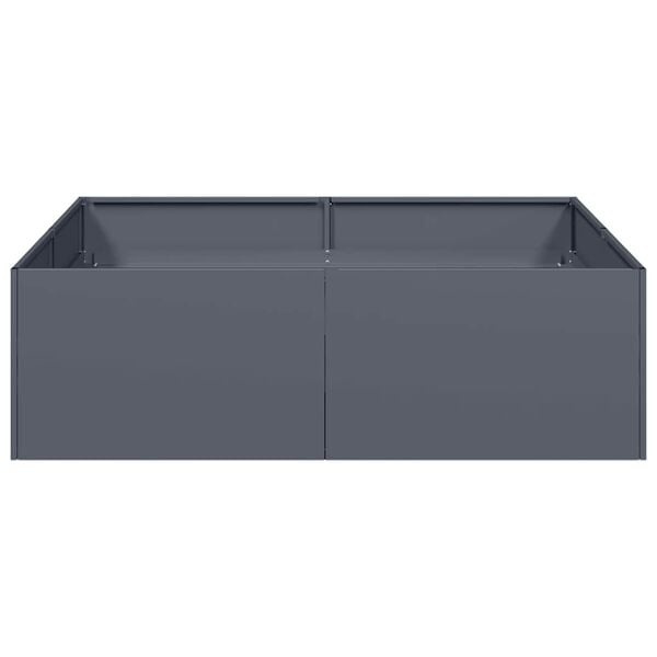 Vidaxl Anthrazit Pflanzbeet 100x100x30 cm - Hochwertiger Stahl - Bis zu 34% Rabatt