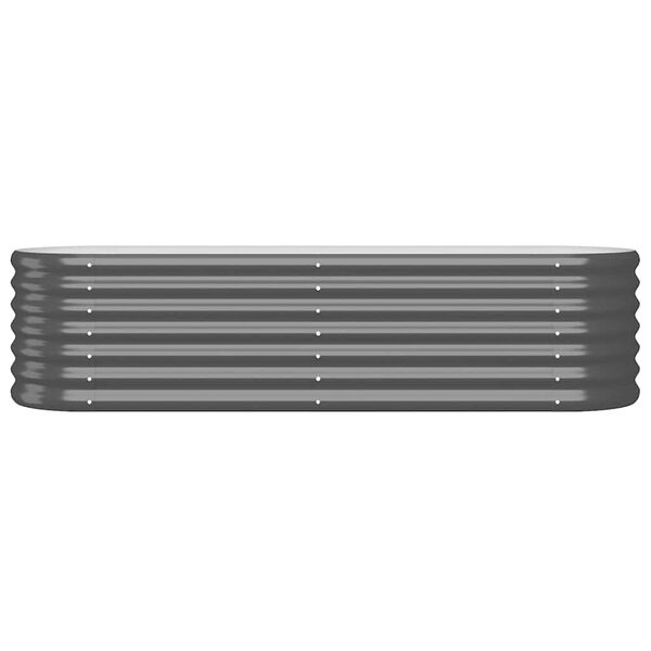 Vidaxl Großer Pflanzkübel aus Stahl 152x40x36cm - Anthrazit - bis zu 34% Rabatt