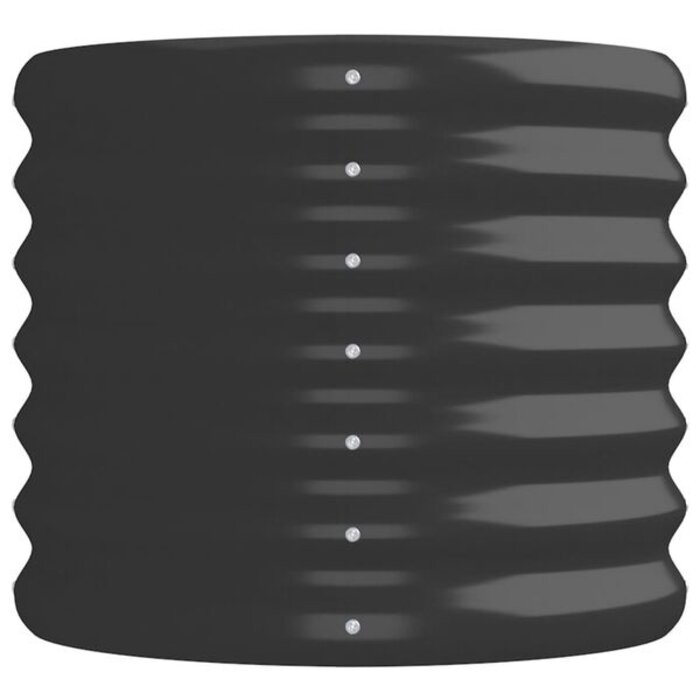 Vidaxl Großer Pflanzkübel aus Stahl 152x40x36cm - Anthrazit - bis zu 34% Rabatt